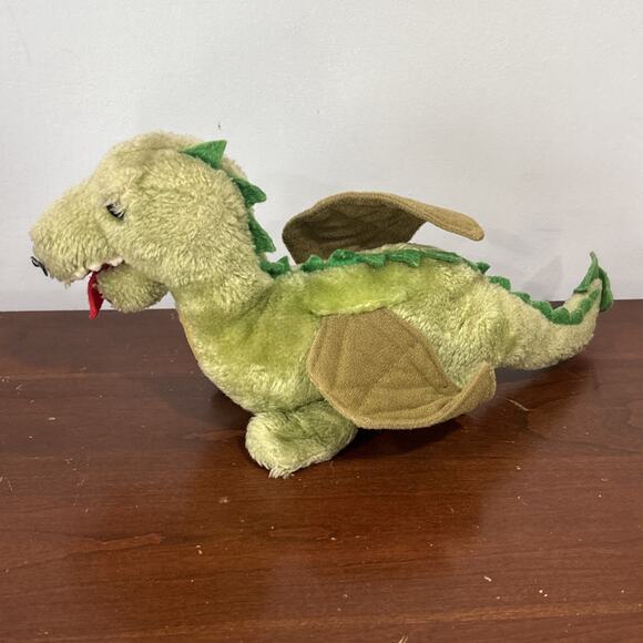 Vintage 1980 Dakin Dragonwick Green Dragon 12" Stuffed Animal Plush Toy D&D - Picture 3 of 9